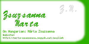 zsuzsanna marta business card